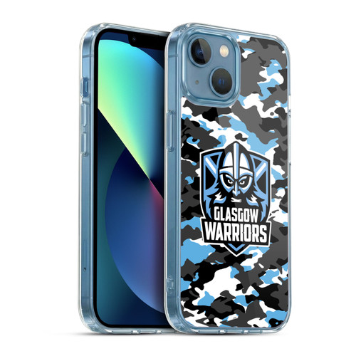 Glasgow Warriors Logo 2 Camouflage Soft Gel Case for Apple iPhone 13 Mini & MagSafe