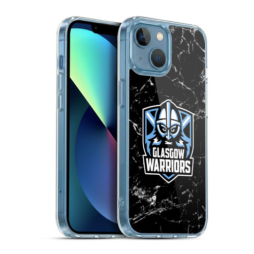 Glasgow Warriors Logo 2 Marble Soft Gel Case for Apple iPhone 13 Mini & MagSafe