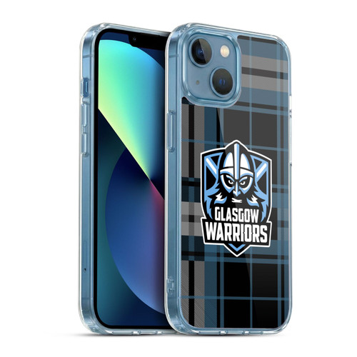 Glasgow Warriors Logo Tartan Soft Gel Case for Apple iPhone 13 Mini & MagSafe