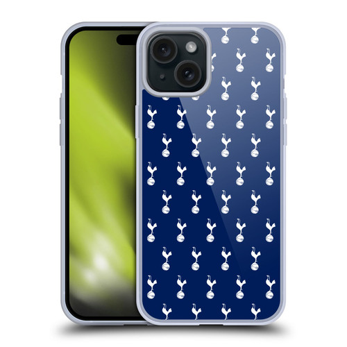 Tottenham Hotspur F.C. Badge Pattern Soft Gel Case for Apple iPhone 15 Plus & MagSafe
