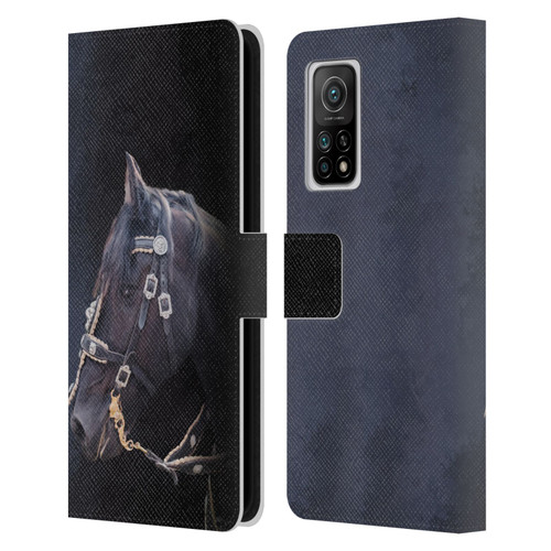 Simone Gatterwe Pegasus And Unicorns Friesian Horse Leather Book Wallet Case Cover For Xiaomi Mi 10T 5G
