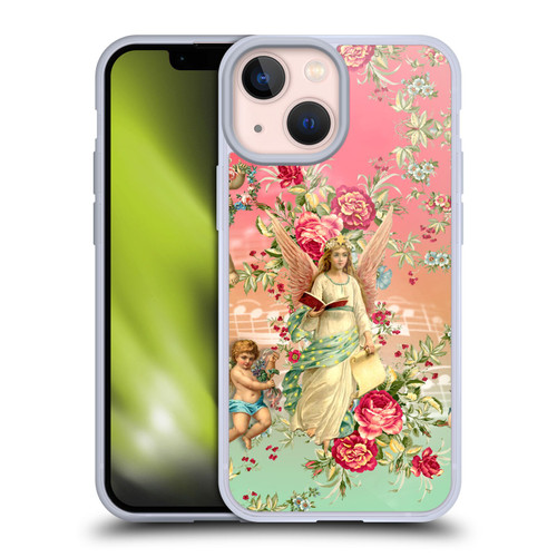 Mark Ashkenazi Florals Angels Soft Gel Case for Apple iPhone 13 Mini