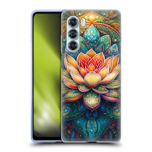 Mark Ashkenazi Multicolor Florals Lotus Soft Gel Case for Motorola Edge S30 / Moto G200 5G