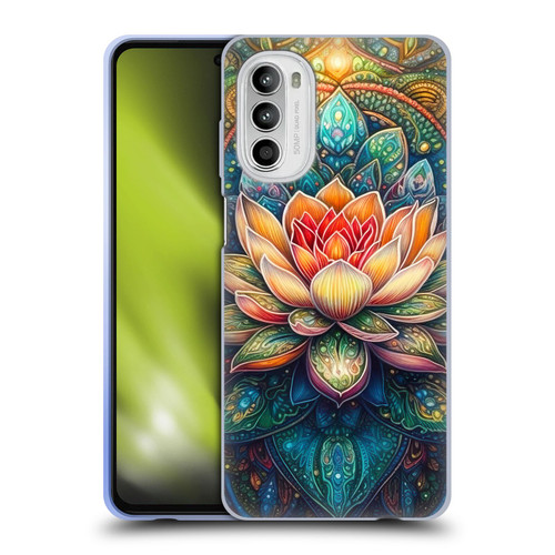 Mark Ashkenazi Multicolor Florals Lotus Soft Gel Case for Motorola Moto G52