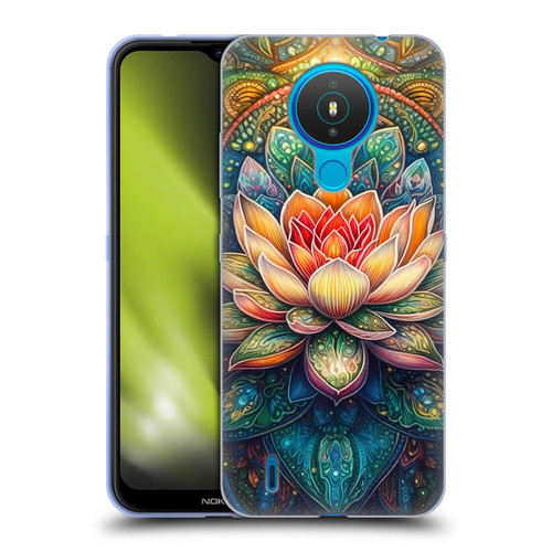 Mark Ashkenazi Multicolor Florals Lotus Soft Gel Case for Nokia 1.4
