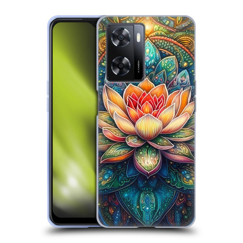 Mark Ashkenazi Multicolor Florals Lotus Soft Gel Case for OPPO A57s