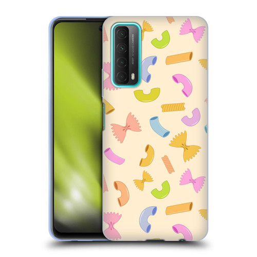 PLdesign Food Patterns Macaroni Pasta Colored Soft Gel Case for Huawei P Smart (2021)