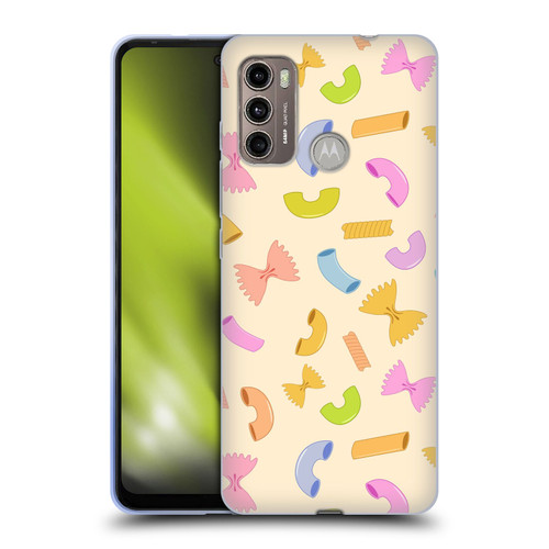 PLdesign Food Patterns Macaroni Pasta Colored Soft Gel Case for Motorola Moto G60 / Moto G40 Fusion
