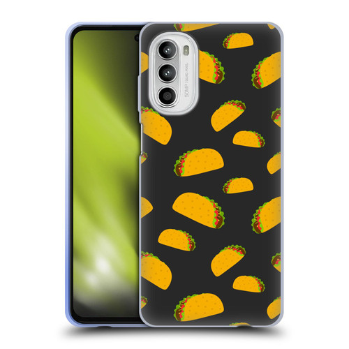 PLdesign Food Patterns Cool Fun Taco Soft Gel Case for Motorola Moto G52