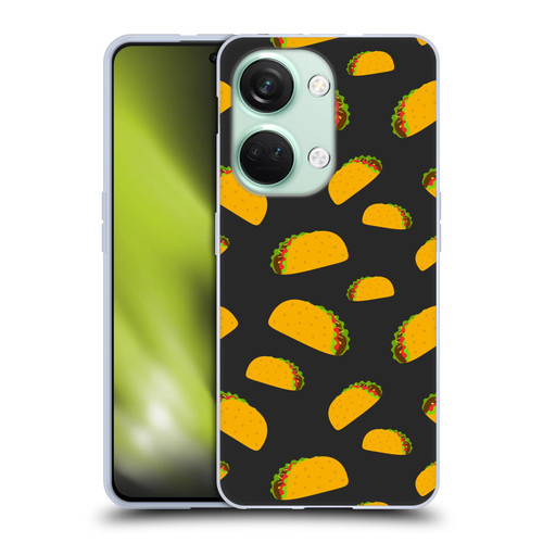PLdesign Food Patterns Cool Fun Taco Soft Gel Case for OnePlus Nord 3 5G