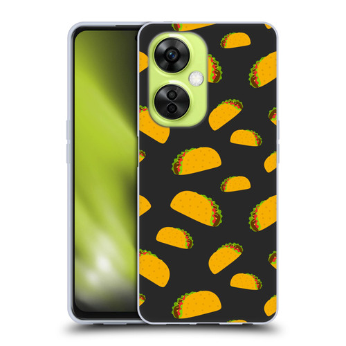 PLdesign Food Patterns Cool Fun Taco Soft Gel Case for OnePlus Nord CE 3 Lite 5G