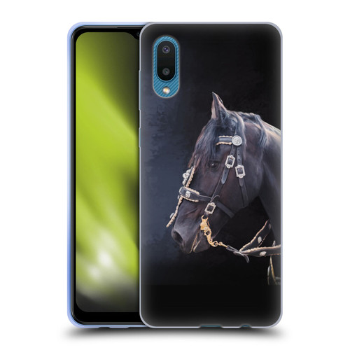 Simone Gatterwe Pegasus And Unicorns Friesian Horse Soft Gel Case for Samsung Galaxy A02/M02 (2021)