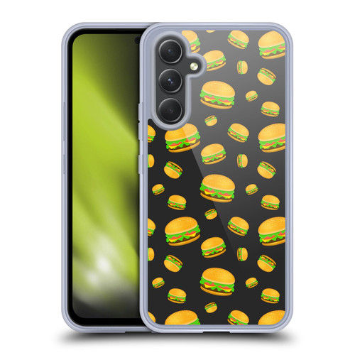 PLdesign Food Patterns Cool Fun Burger Soft Gel Case for Samsung Galaxy A54 5G
