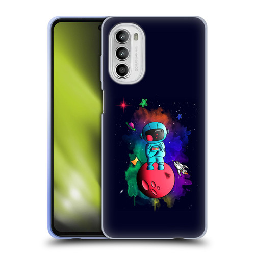 Mark Ashkenazi Various Graphics Space Celebration Soft Gel Case for Motorola Moto G52