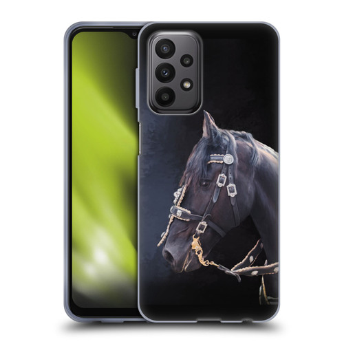 Simone Gatterwe Pegasus And Unicorns Friesian Horse Soft Gel Case for Samsung Galaxy A23 / 5G (2022)