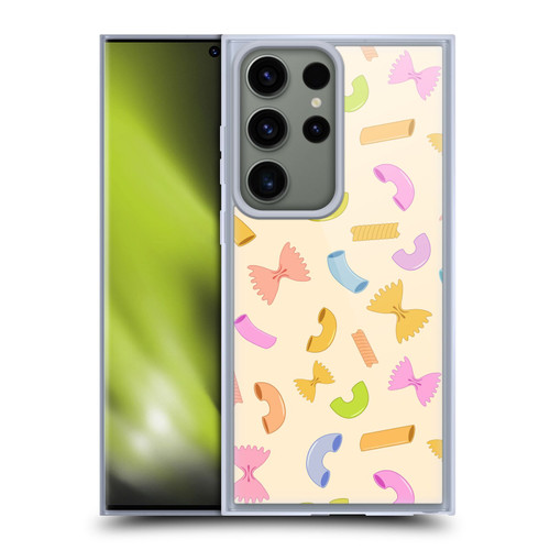 PLdesign Food Patterns Macaroni Pasta Colored Soft Gel Case for Samsung Galaxy S23 Ultra 5G