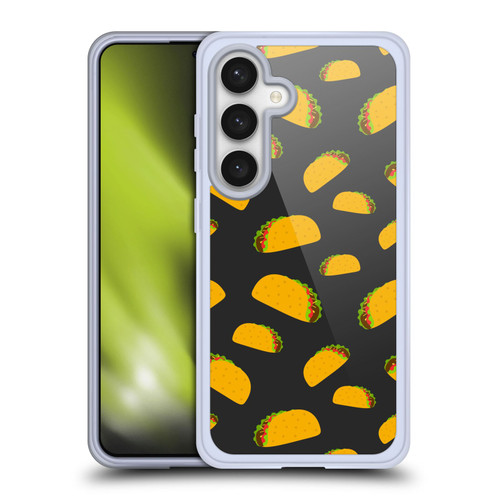 PLdesign Food Patterns Cool Fun Taco Soft Gel Case for Samsung Galaxy S24 5G