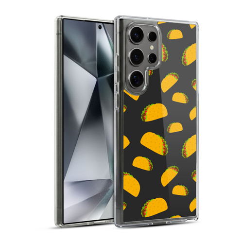 PLdesign Food Patterns Cool Fun Taco Soft Gel Case for Samsung Galaxy S24 Ultra 5G & MagSafe