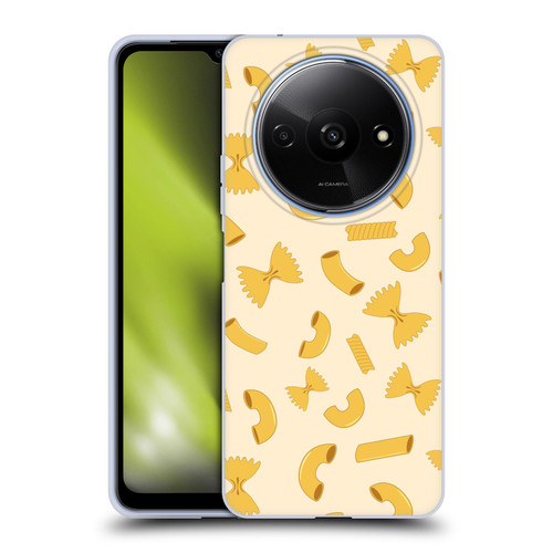 PLdesign Food Patterns Macaroni Pasta Gold Soft Gel Case for Xiaomi Redmi A3