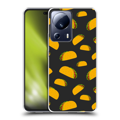 PLdesign Food Patterns Cool Fun Taco Soft Gel Case for Xiaomi 13 Lite 5G
