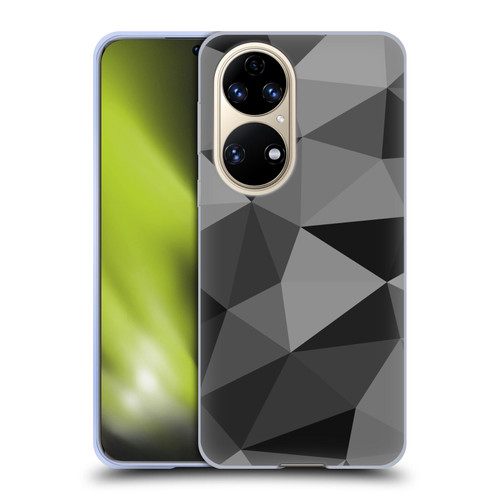 PLdesign Geometric Patterns Dark Gray Mesh Soft Gel Case for Huawei P50