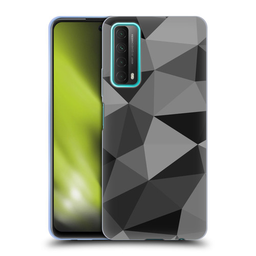 PLdesign Geometric Patterns Dark Gray Mesh Soft Gel Case for Huawei P Smart (2021)