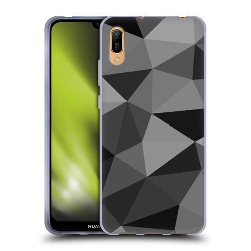 PLdesign Geometric Patterns Dark Gray Mesh Soft Gel Case for Huawei Y6 Pro (2019)