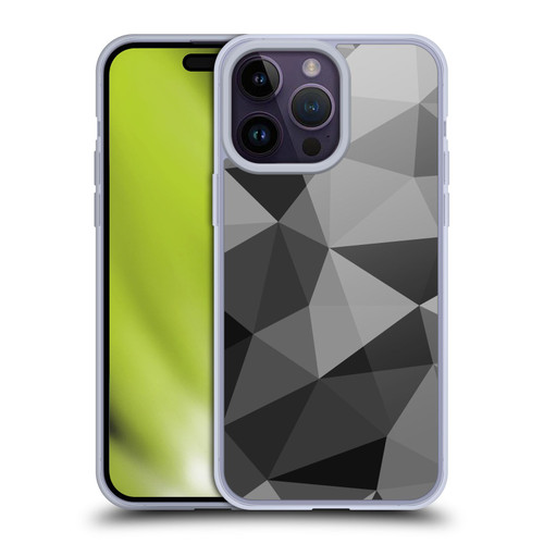 PLdesign Geometric Patterns Dark Gray Mesh Soft Gel Case for Apple iPhone 14 Pro Max