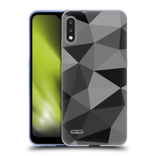 PLdesign Geometric Patterns Dark Gray Mesh Soft Gel Case for LG K22
