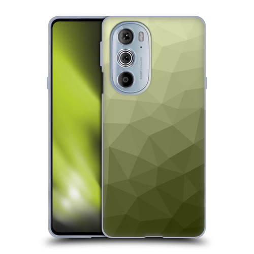 PLdesign Geometric Patterns Army Green Gradient Mesh Soft Gel Case for Motorola Edge X30