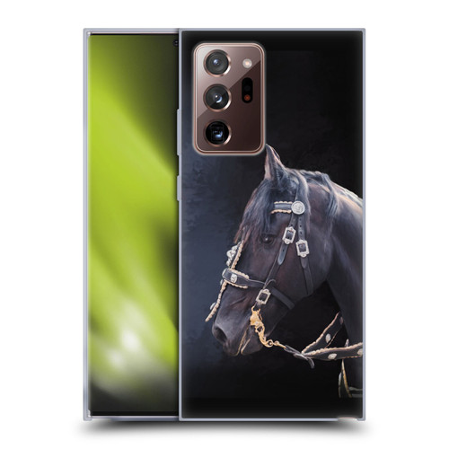 Simone Gatterwe Pegasus And Unicorns Friesian Horse Soft Gel Case for Samsung Galaxy Note20 Ultra / 5G