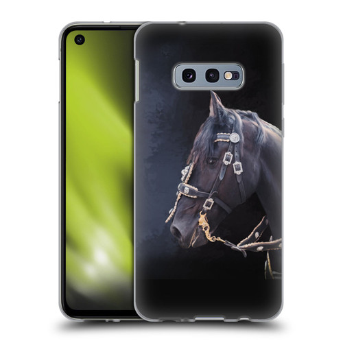 Simone Gatterwe Pegasus And Unicorns Friesian Horse Soft Gel Case for Samsung Galaxy S10e