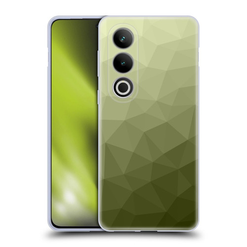 PLdesign Geometric Patterns Army Green Gradient Mesh Soft Gel Case for OPPO OnePlus Ace 3V 5G