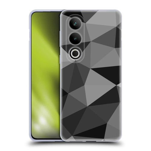 PLdesign Geometric Patterns Dark Gray Mesh Soft Gel Case for OPPO OnePlus Ace 3V 5G