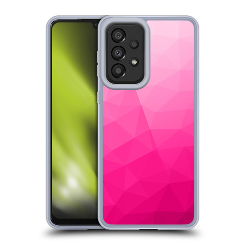 PLdesign Geometric Patterns Hot Pink Gradient Mesh Soft Gel Case for Samsung Galaxy A33 5G (2022)