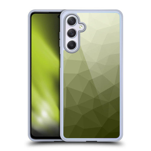 PLdesign Geometric Patterns Army Green Gradient Mesh Soft Gel Case for Samsung Galaxy M54 5G