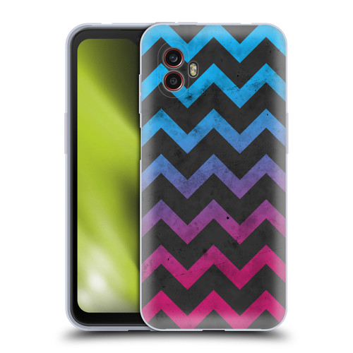 PLdesign Geometric Patterns Blue Pink Ombre Vintage Soft Gel Case for Samsung Galaxy Xcover6 Pro/Pro2