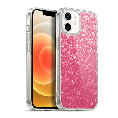 PLdesign Sparkle Prints Rose Pink Soft Gel Case for Apple iPhone 12 / iPhone 12 Pro & MagSafe