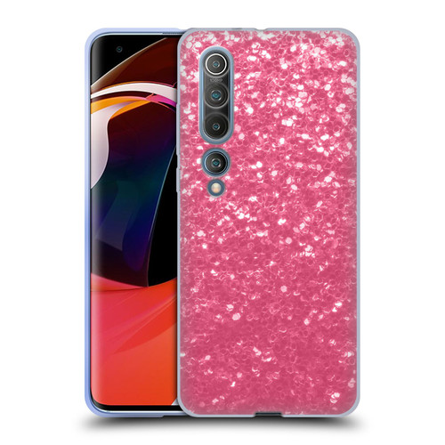 PLdesign Sparkle Prints Rose Pink Soft Gel Case for Xiaomi Mi 10 5G / Mi 10 Pro 5G