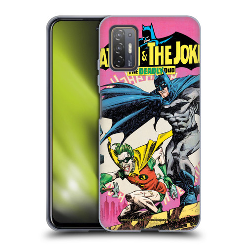 Batman DC Comics 90th Anniversary Comic Books Batman And Joker Soft Gel Case for HTC Desire 21 Pro 5G