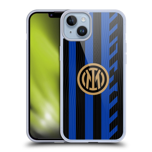 Fc Internazionale Milano 2024/25 Crest Kit Home Soft Gel Case for Apple iPhone 14 Plus & MagSafe