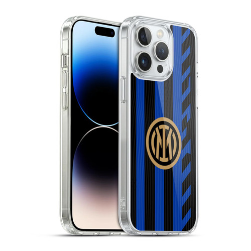 Fc Internazionale Milano 2024/25 Crest Kit Home Soft Gel Case for Apple iPhone 14 Pro Max & MagSafe