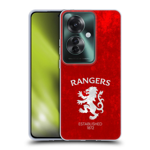 Rangers FC Crest Lion Rampant Soft Gel Case for OPPO Reno11 F 5G / F25 Pro 5G