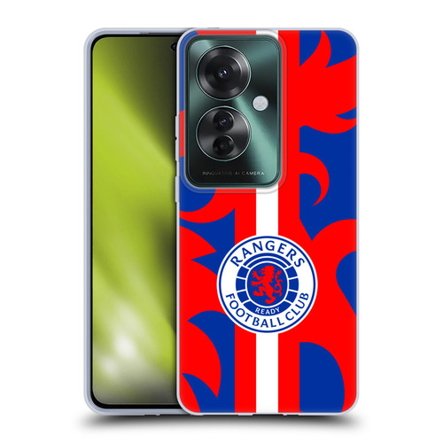 Rangers FC Crest Lion Rampant Pattern Soft Gel Case for OPPO Reno11 F 5G / F25 Pro 5G