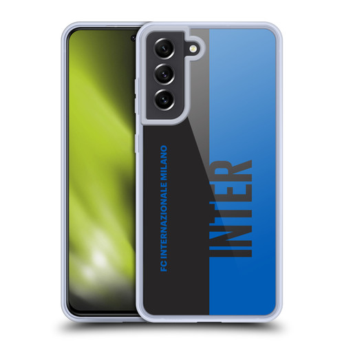 Fc Internazionale Milano Graphics Half Soft Gel Case for Samsung Galaxy S21 FE 5G & MagSafe