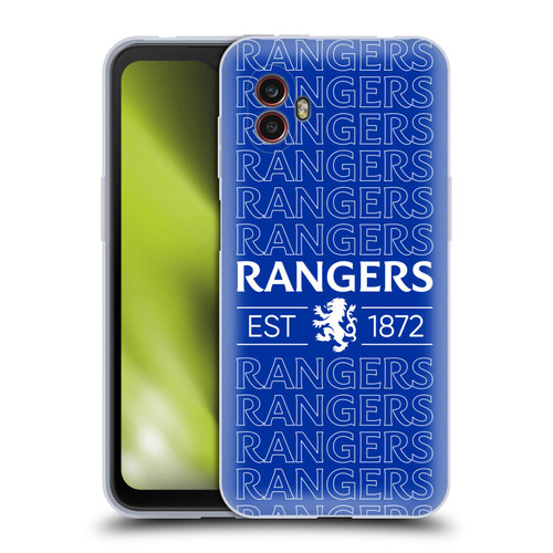 Rangers FC Crest Typography Soft Gel Case for Samsung Galaxy Xcover6 Pro/Pro2