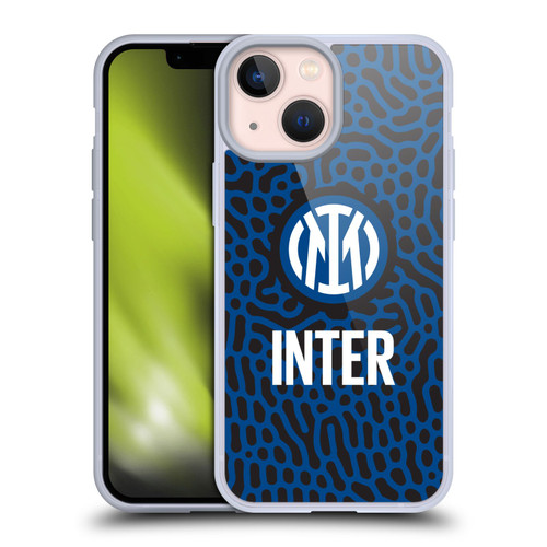 Fc Internazionale Milano Patterns Abstract 2 Soft Gel Case for Apple iPhone 13 Mini & MagSafe