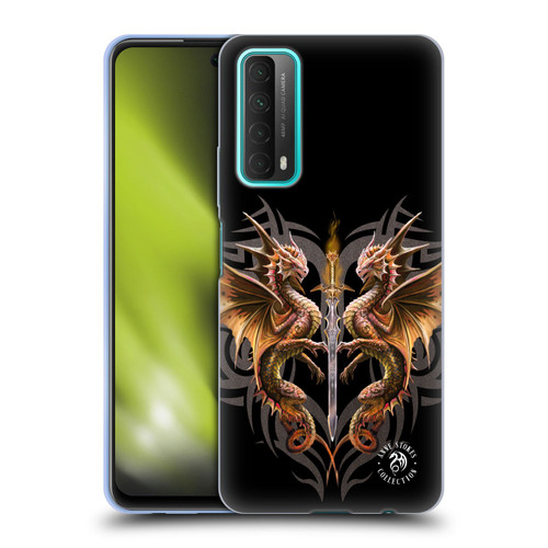 Anne Stokes Mix Fantasy Art Dragon Sword Soft Gel Case for Huawei P Smart (2021)