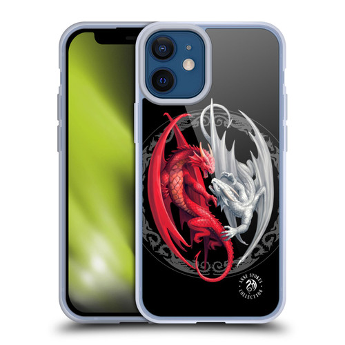 Anne Stokes Mix Fantasy Art Merlin's Dragons Soft Gel Case for Apple iPhone 12 Mini