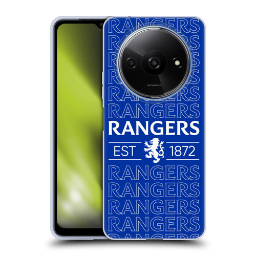 Rangers FC Crest Typography Soft Gel Case for Xiaomi Redmi A3